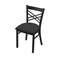 Holland Bar Stool Co 620 Catalina 18" Chair with Black Wrinkle Finish and Canter Iron Seat 62018BW008 - alternate 1